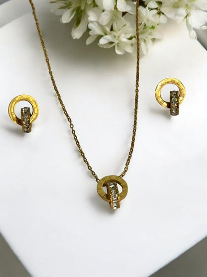 GOLDEN STANLEY NECKLACE SET