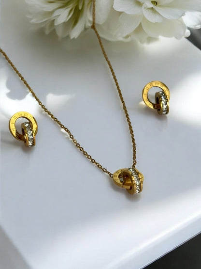GOLDEN STANLEY NECKLACE SET