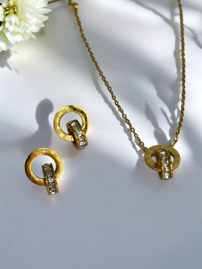 GOLDEN STANLEY NECKLACE SET