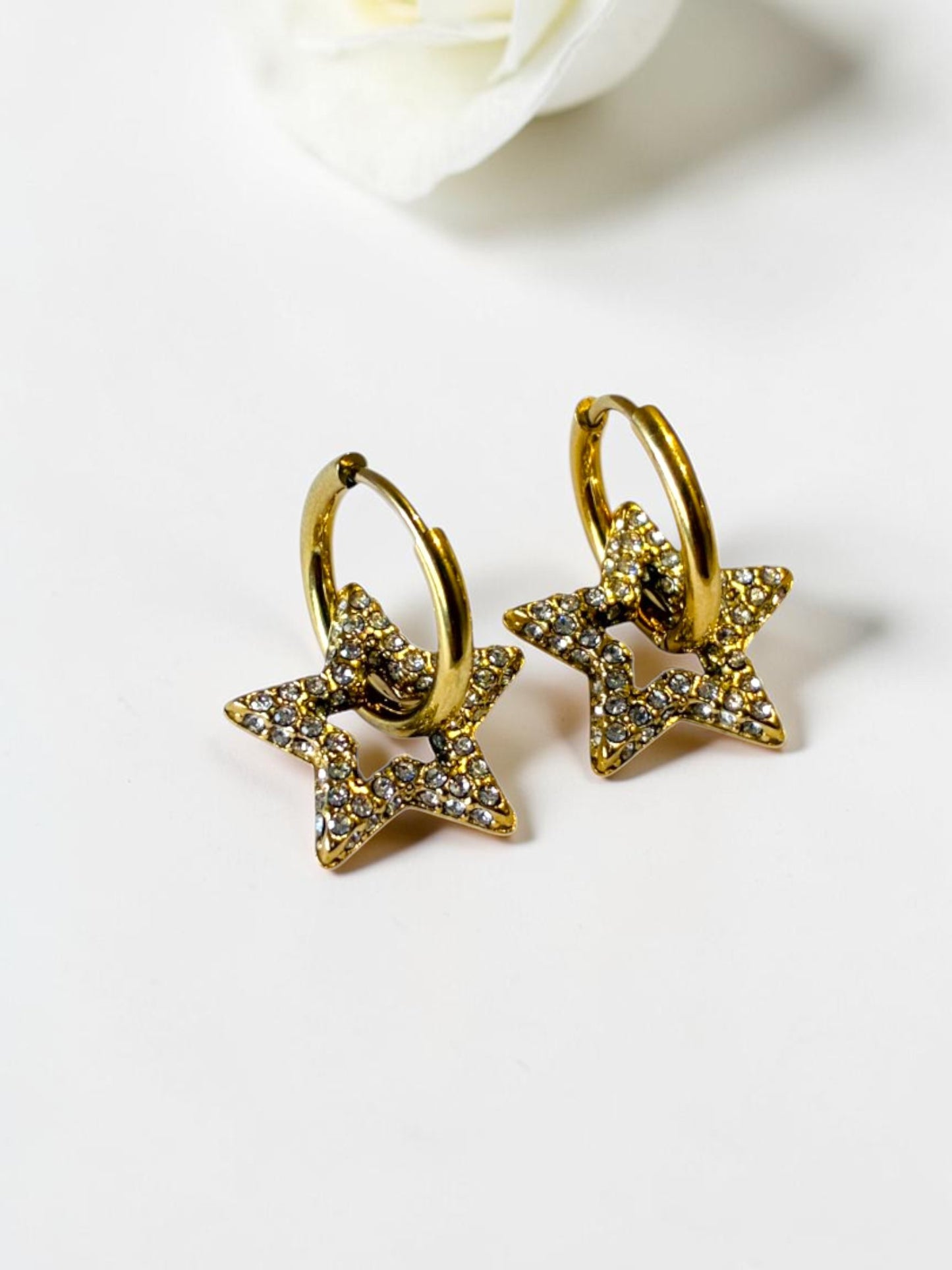 GOLDEN STAR DIAMOND MARNIE EARRINGS
