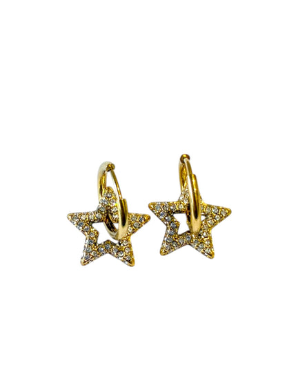 GOLDEN STAR DIAMOND MARNIE EARRINGS