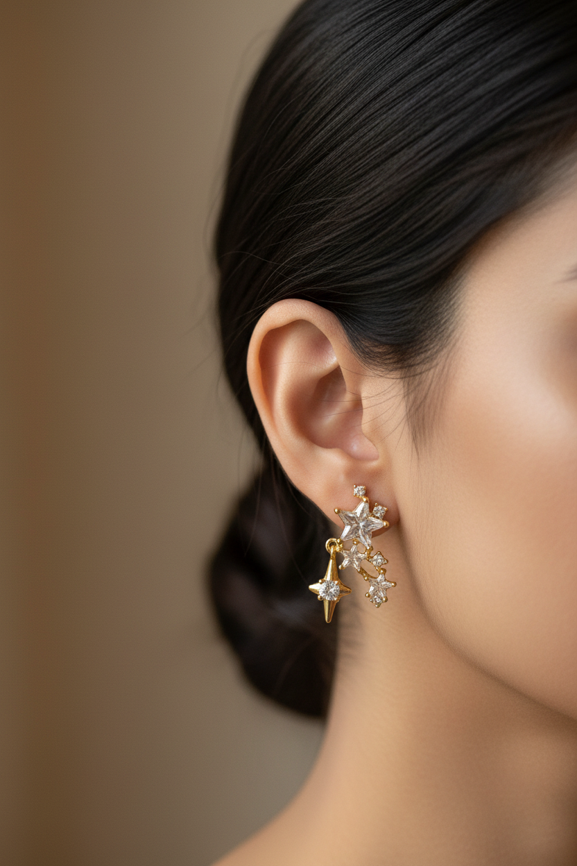GOLDEN STAR MIGUEL EARRINGS