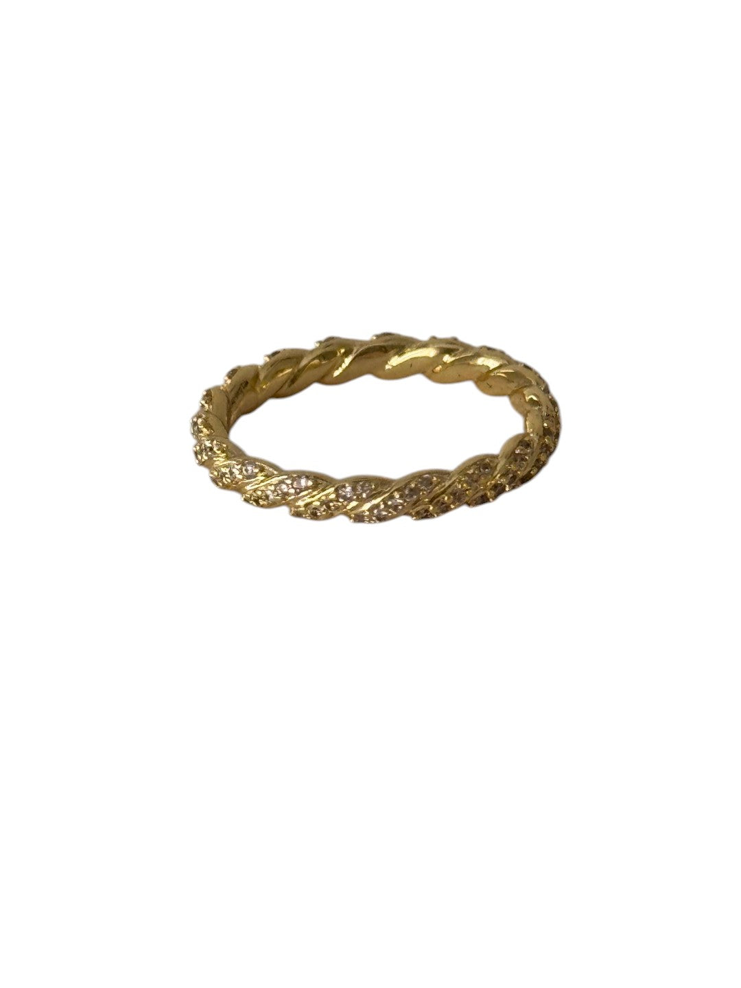 GOLDEN TWISTED DIAMOND SAMEY RING