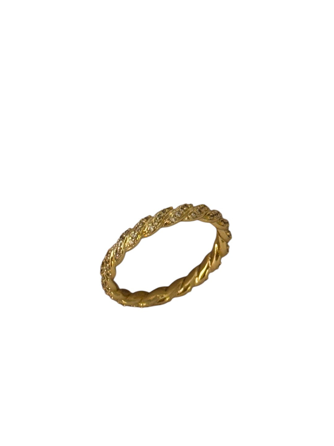 GOLDEN TWISTED DIAMOND SAMEY RING