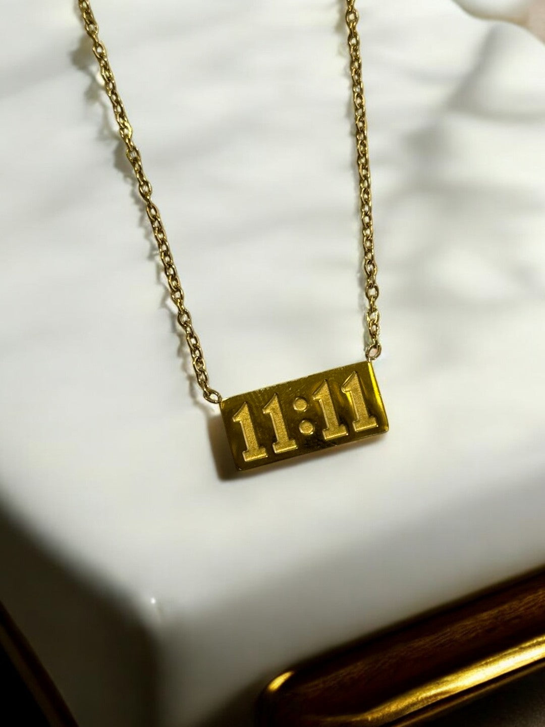 GOLDEN CHAIN WITH 11:11 PENDENT