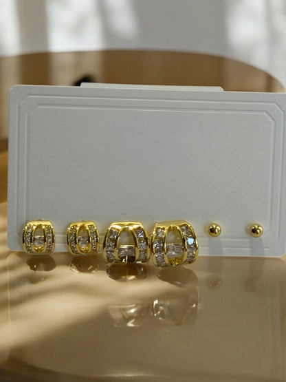 THREE PAIR OF EARRINGS