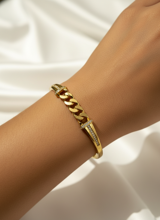 GOLDEN DIAMOND CHAIN KASLYN BRACELET