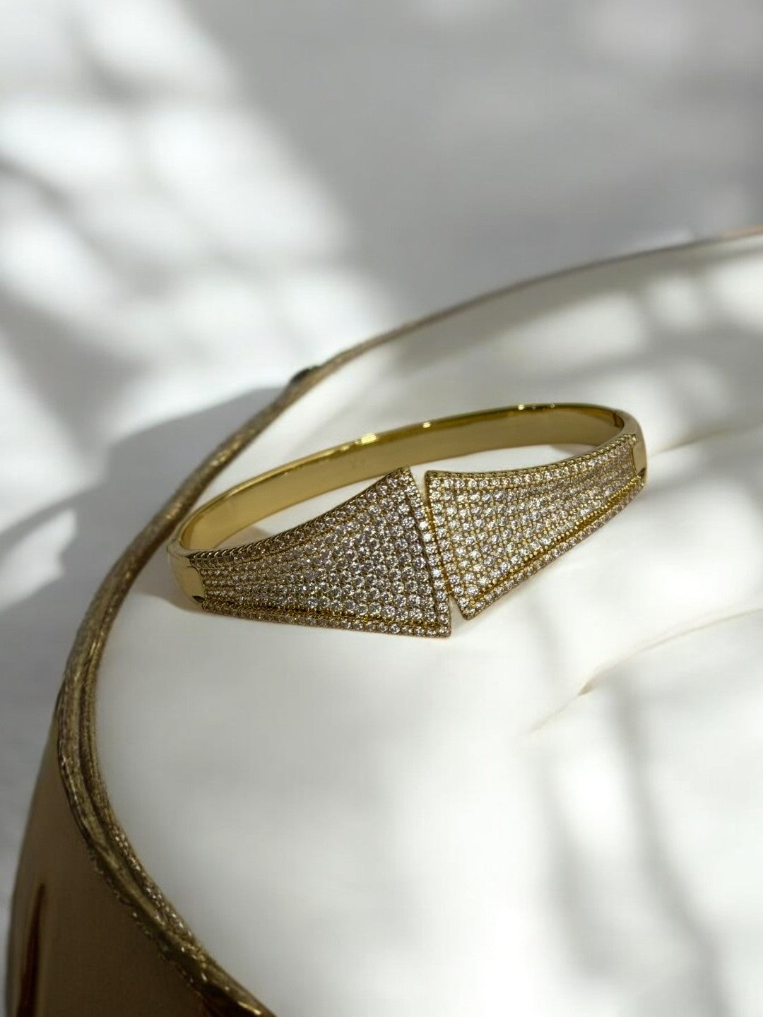 GOLDEN DIAMOND CUFF BRACELET