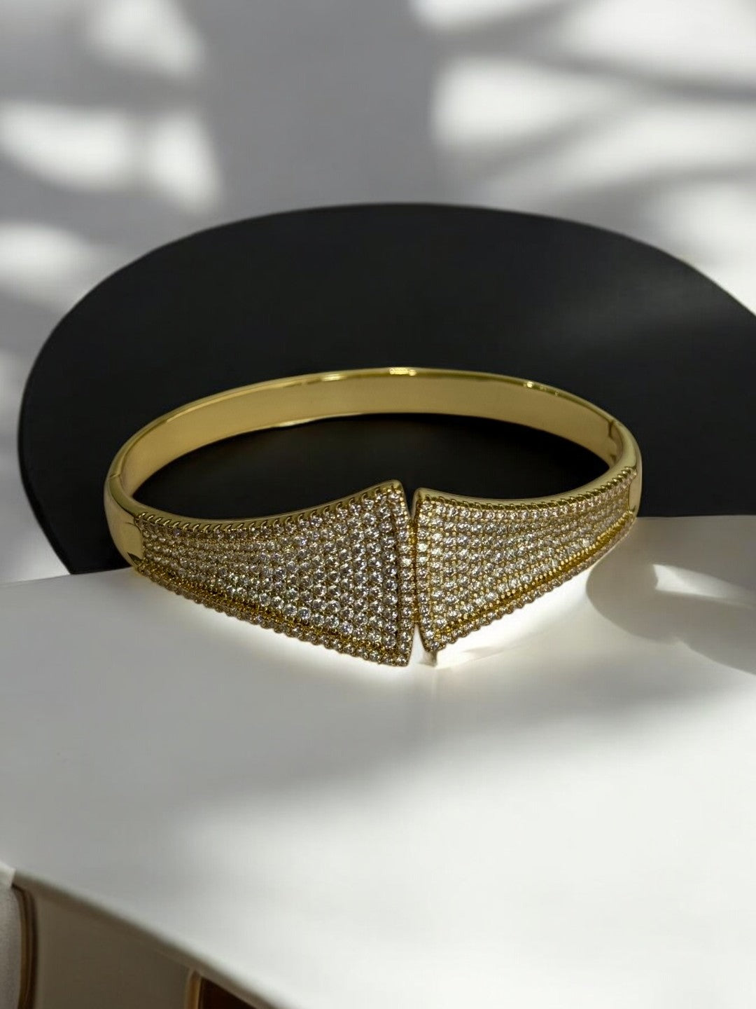 GOLDEN DIAMOND CUFF BRACELET
