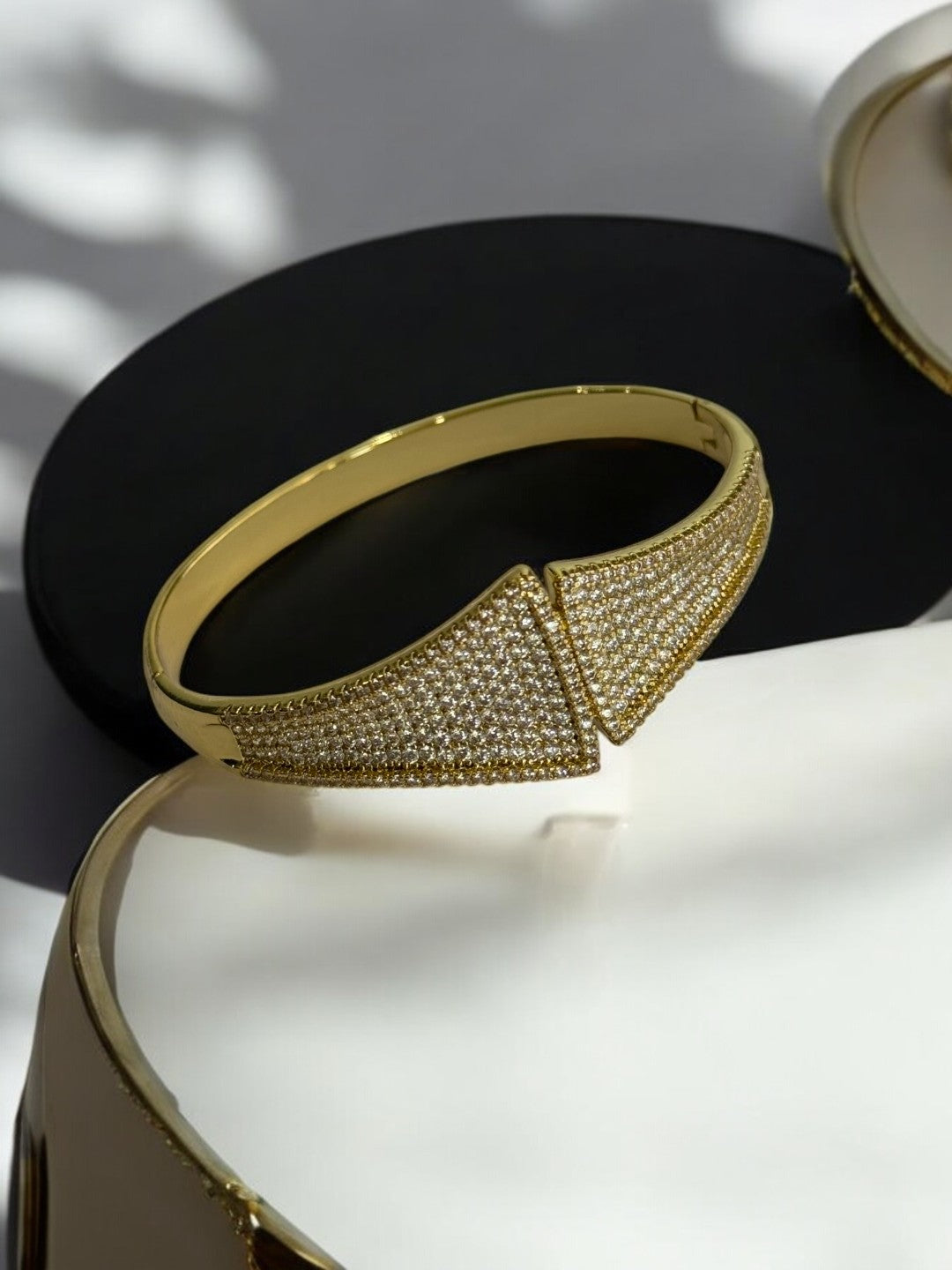 GOLDEN DIAMOND CUFF BRACELET
