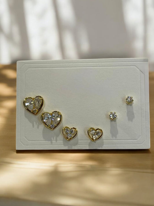 THREE PAIR OF EARRINGS