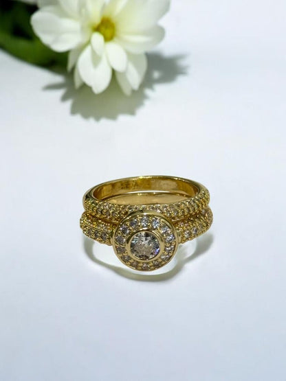 GOLDEN DIAMOND NICOLY RING