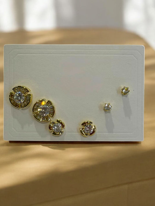 THREE PAIR OF EARRINGS