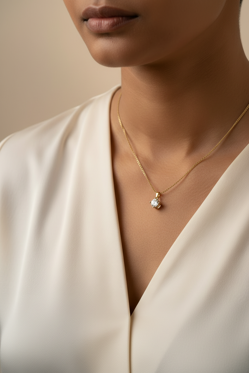 GOLDEN DIAMOND YANNA NECKLACE