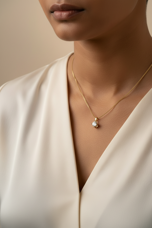 GOLDEN DIAMOND YANNA NECKLACE