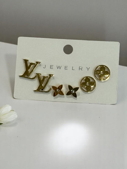 DAILY WEAR THREE PAIR OF BRANDED EARRINGS