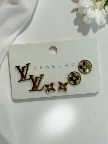 DAILY WEAR THREE PAIR OF BRANDED EARRINGS