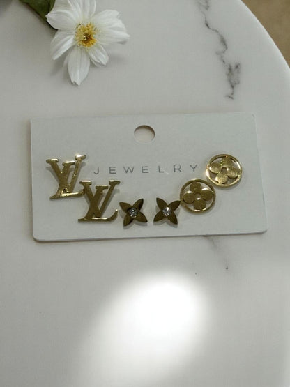 DAILY WEAR THREE PAIR OF BRANDED EARRINGS