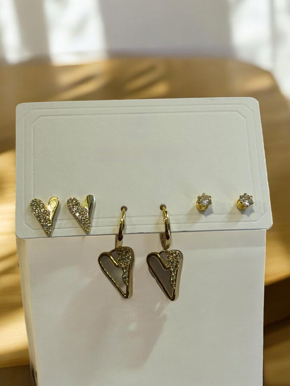 THREE PAIR OF EARRINGS