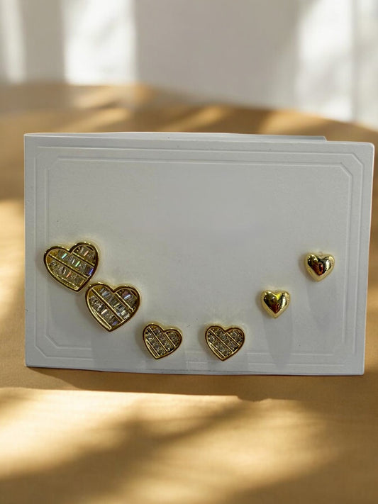 THREE PAIR OF EARRINGS