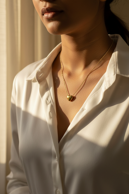 GOLDEN HEART OREIN NECKLACE