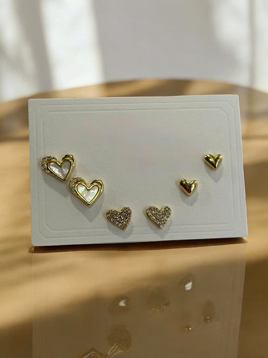 THREE PAIR OF EARRINGS