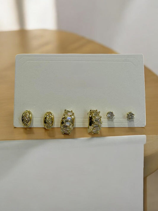 THREE PAIR OF EARRINGS