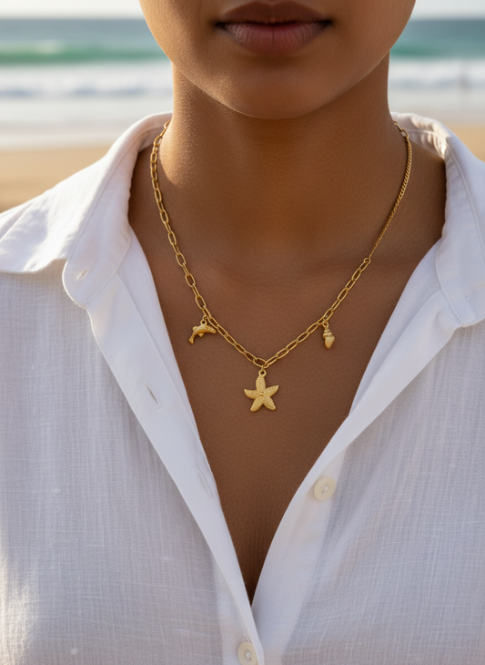GOLDEN OCEAN BORIS NECKLACE