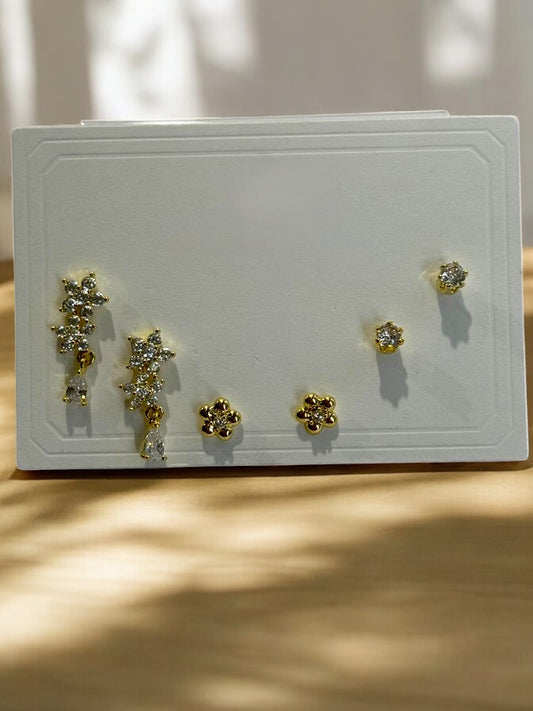 THREE PAIR OF EARRINGS