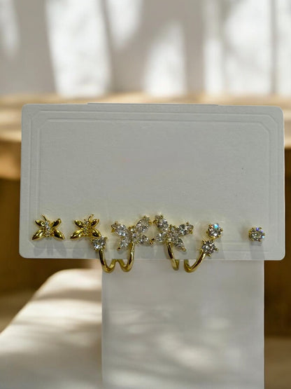 THREE PAIR OF EARRINGS