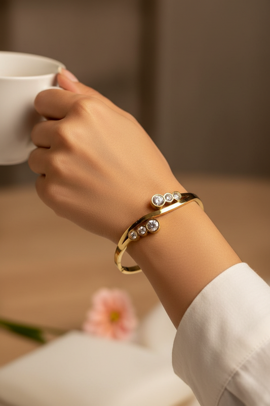 GOLD DIAMOND FENELLA  BRACELET