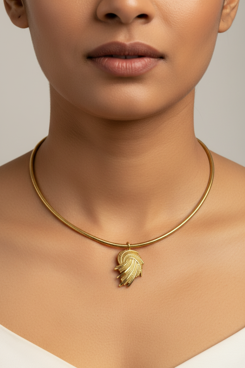 GOLD HASLI DARLENE NECKLACE