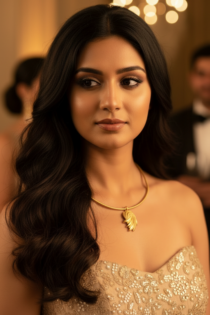 GOLD HASLI DARLENE NECKLACE