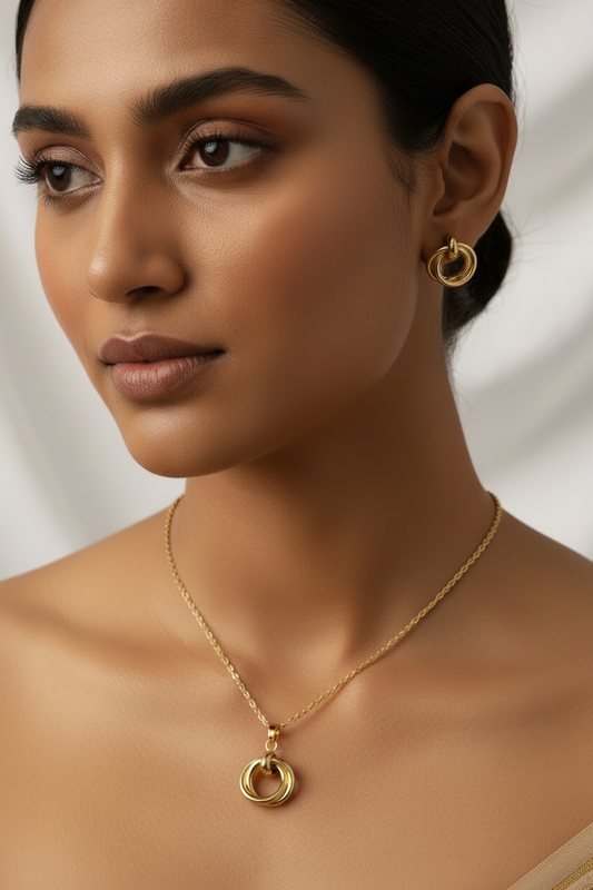 GOLD INESSA NECKLACE SET
