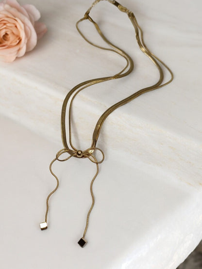 LAYERED GOLDEN CHAIN WITH INFINITY