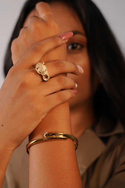 GOLDEN SHINY DIAMOND SIMPLE BRACELET