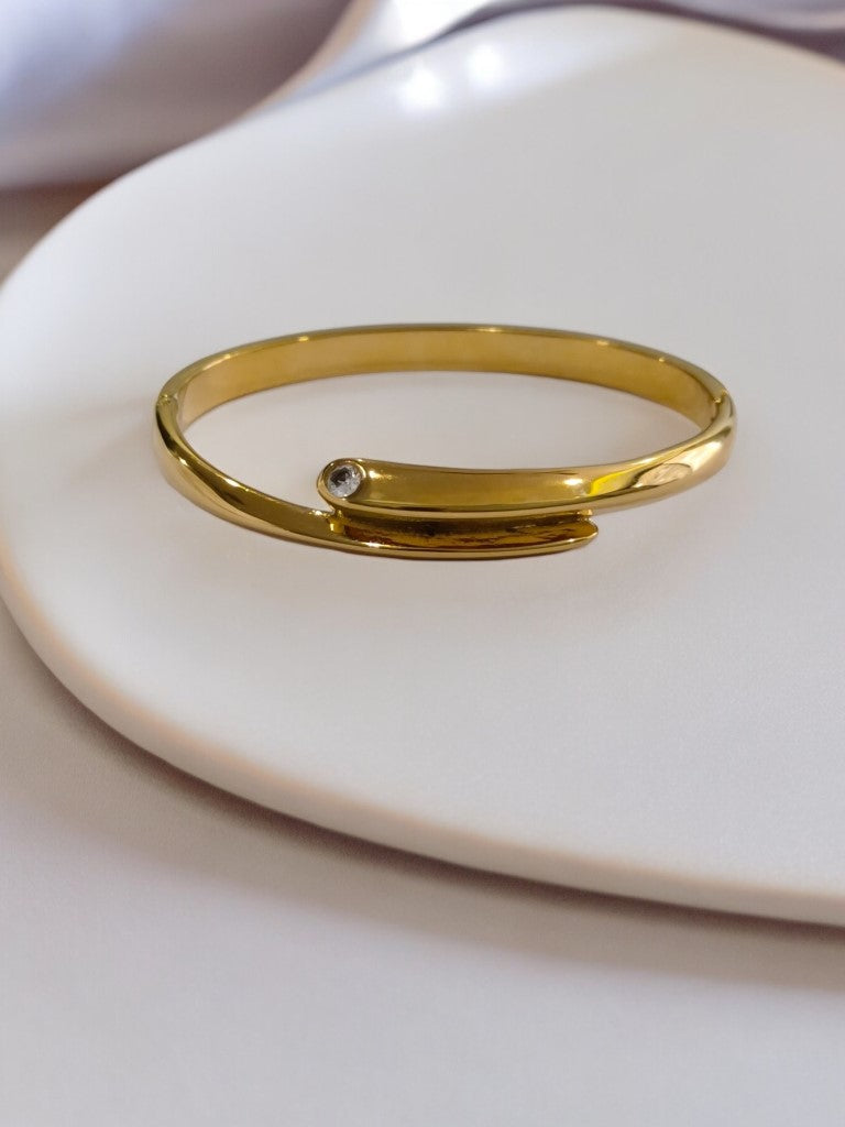 GOLDEN SHINY DIAMOND SIMPLE BRACELET