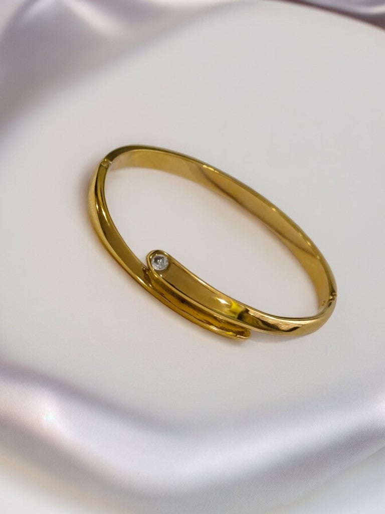 GOLDEN SHINY DIAMOND SIMPLE BRACELET