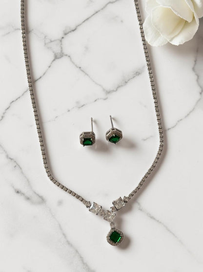 GREEN DIAMOND ABIGAIL NECKLACE SET