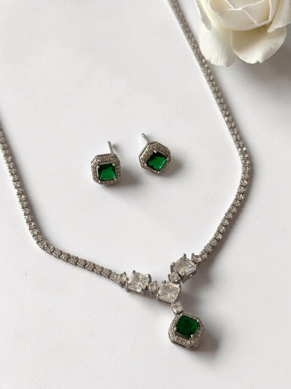 GREEN DIAMOND ABIGAIL NECKLACE SET