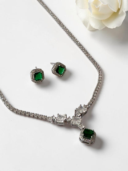 GREEN DIAMOND ABIGAIL NECKLACE SET