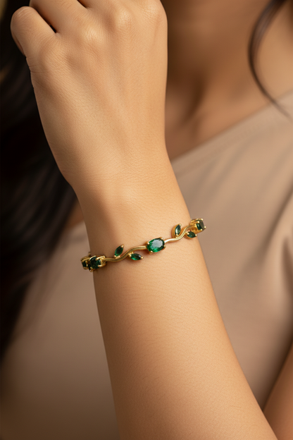 GREEN DIAMOND ALTON TULIP BRACELET