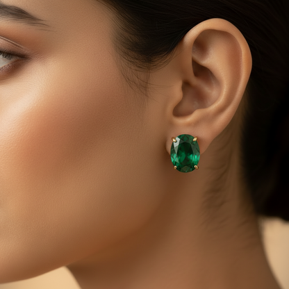 GREEN DIAMOND BRIANA EARRINGS