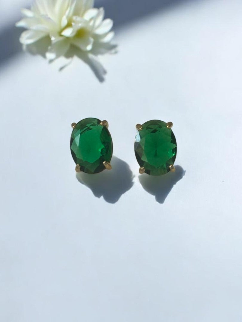 GREEN DIAMOND BRIANA EARRINGS