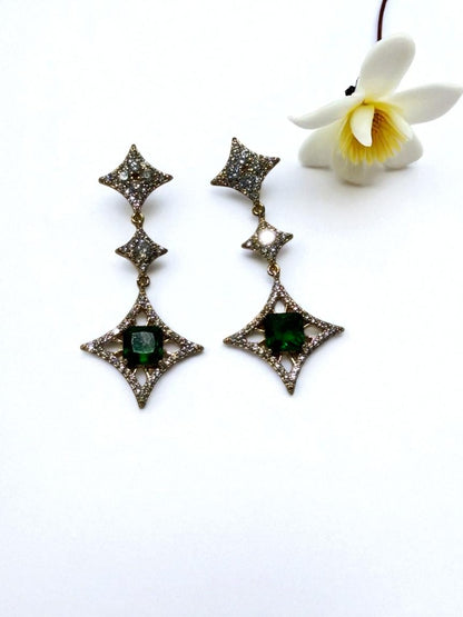 GREEN DIAMOND CALLEN EARRINGS