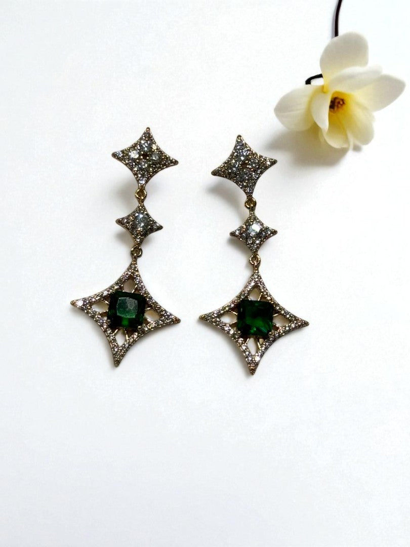 GREEN DIAMOND CALLEN EARRINGS
