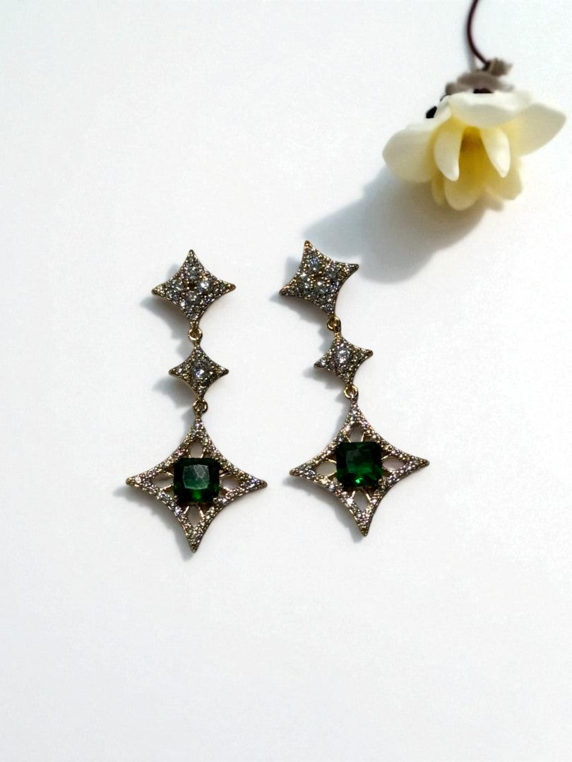 GREEN DIAMOND CALLEN EARRINGS