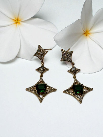 GREEN DIAMOND CALLEN EARRINGS
