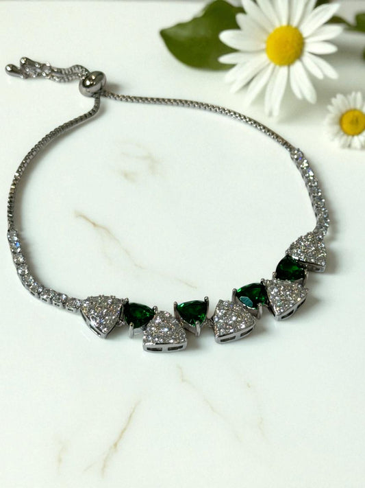 GREEN DIAMOND GEORGE BRACELET