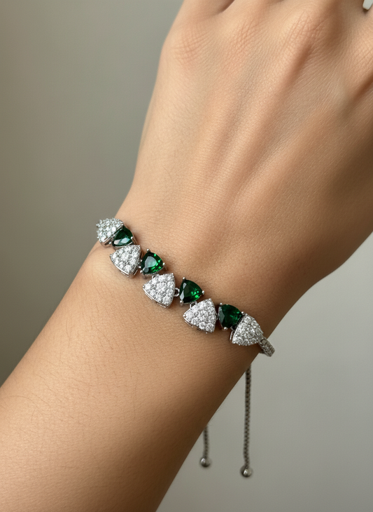 GREEN DIAMOND GEORGE BRACELET